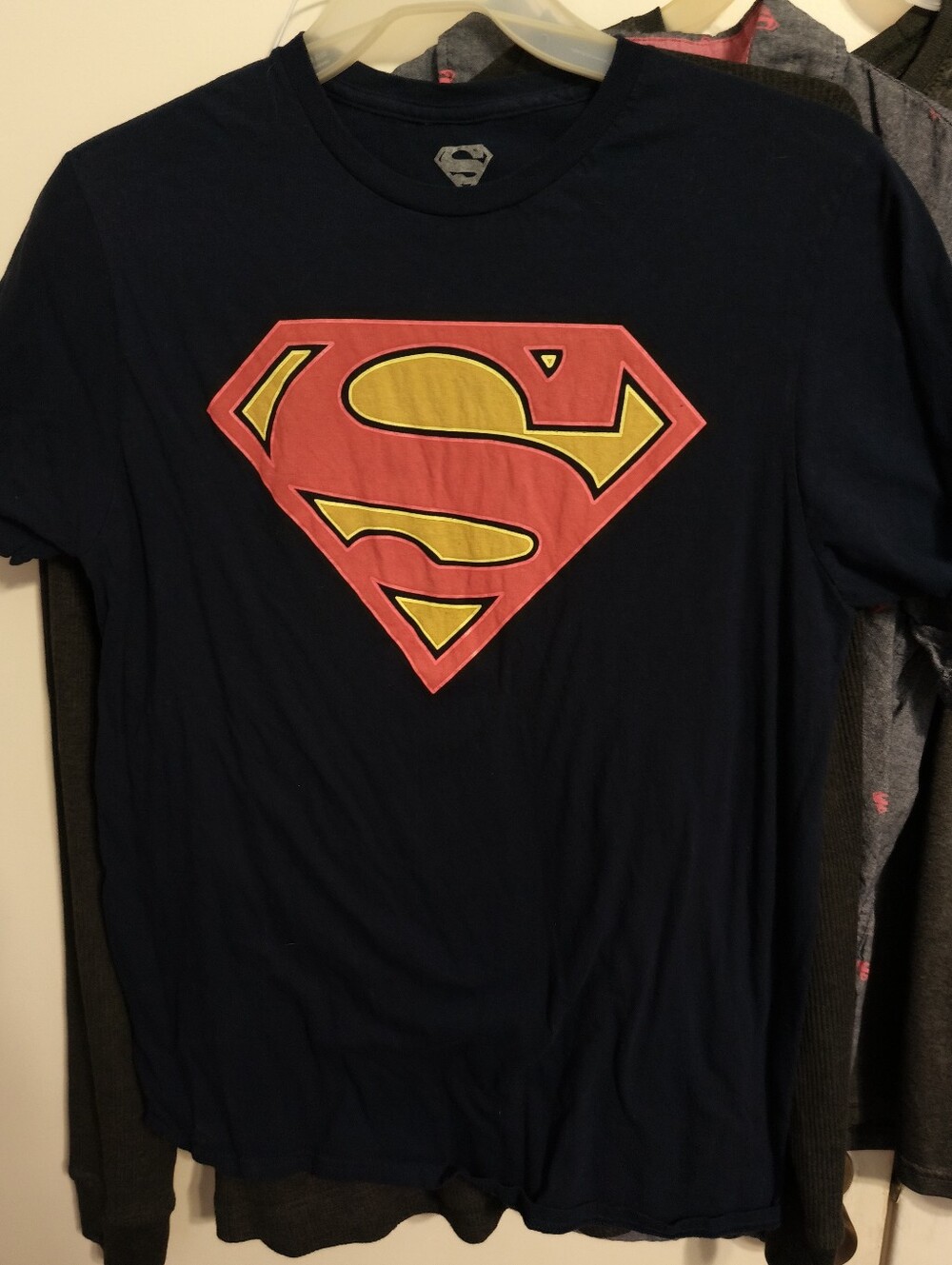 Men's Navy Superman Logo Graphic T-Shirt